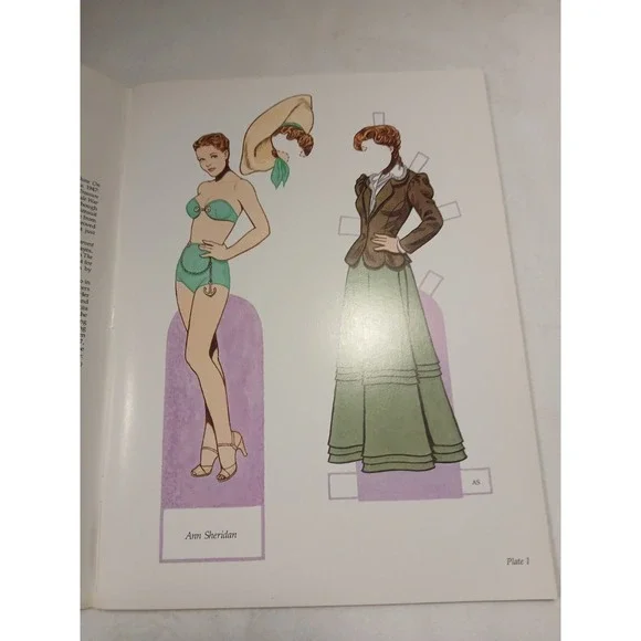 Paper Dolls Glamorous Stars Of‎ The Forties Paperback Tom Tierney - Picture 5 of 6